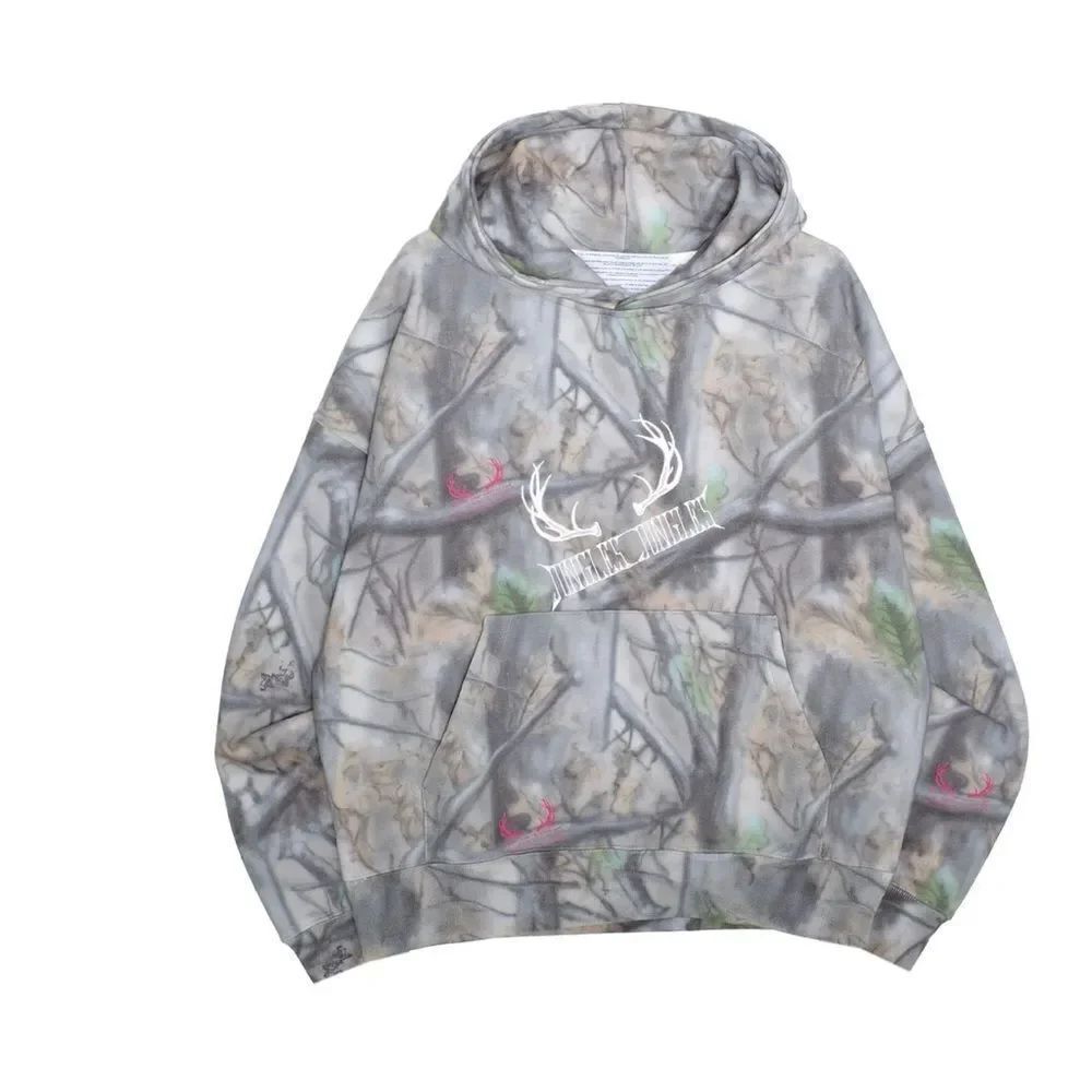 Jungles Jungles Camouflage Hoodie with Antler Design